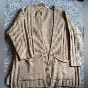 Cozy Tan Topshop Women's long cardigan